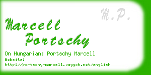 marcell portschy business card